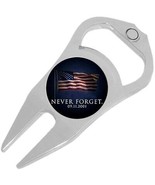 Never Forget 911 Memorial Golf Ball Marker Divot Repair Tool Bottle Opener - £9.42 GBP