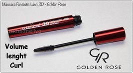 Golden Rose 3D Fantastic Mascara Black 10 ml Flexible Rubber Brush Volum... - $6.52