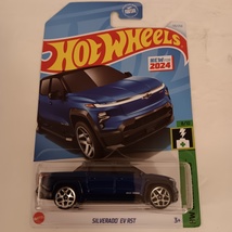Hot Wheels 2024 #110 Dark Blue Silverado EV RST HW Green Speed Series # 8/10 - £7.98 GBP