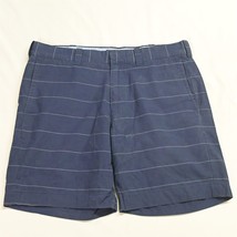 J.CREW 30 x 7&quot; Navy Blue Reade Stripe Stretch Thighs Out Chino Shorts - £12.52 GBP