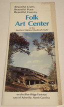 Vintage Folk Art Center Brochure Asheville North Carolina BRO11 - £5.41 GBP