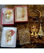 Christmas Holiday Pins Brooches Gerry Beatrix Unamed +Avon Clip-on Heart... - £17.72 GBP