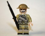 Minifigure Custom Toy British Desert soldier with ammo belt WW2 H - $5.30