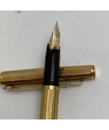 Caran d’ache Swiss Gold Plated “G” Fountain Pen 14K 585 Nib - Condition ... - $2,732.17 MXN