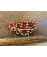 Vintage &quot;Queen Mum&quot; Rhinestone Bling Brooch Pin Pageant Queen Mom British - £19.46 GBP