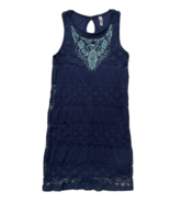 Used 1 time XHILARATION women&#39;s Shift LACE DRESS sz S blue Lined Party C... - €13,57 EUR
