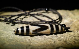 Powerful Amulet Confidence Strength Success Wealth Tiger Tooth Dzi by iz... - £300.98 GBP