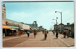 Ocean City Postcard New Jersey Boardwalk Music Pier Coke Sign Harveys Be... - £6.70 GBP