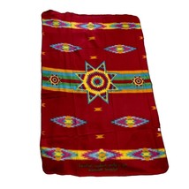 St Lebre Indian School Throw Blanket Native Southwestern Red u C - £17.91 GBP