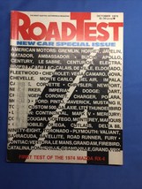 Vtg Road Test Magazine Oct 1973 New Car Special Porsche Chevy Plymouth Mazda RX4 - £12.01 GBP