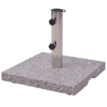 Solid Granite Parasol Base Umbrella Holder 44 Lb Weight Support Bases Stand - £75.97 GBP