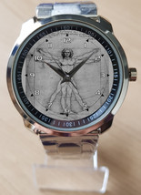 Vitruvian Man Art Sketch Unique Unisex Trendy Wrist Watch Sporty - £27.82 GBP
