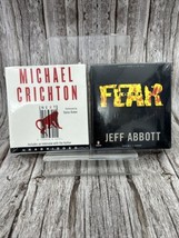 Lot of 2 Audio Books on CD Next by Michael Crichton Fear Jeff Abbott New Sealed - £15.18 GBP