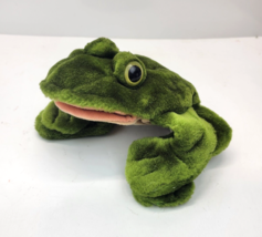 Folkmanis Frog Toad Full Body Hand Puppet  FolkTails 12&quot; Plush Stuffed Animal - £8.76 GBP