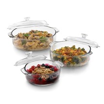 6-Piece Glass Bakeware Casserole Baking Dish Set - Dishwasher and Oven Safe - $138.99