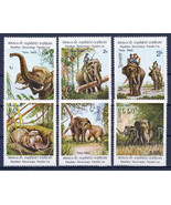 ZAYIX Laos 355-360 MNH Wildlife Animals Elephants 1123S0004 - $6.55