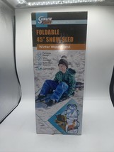 Big 45&quot; Winter Wondland Foldable Snow Sled For 2 Kids Or 1 Adult New - £27.97 GBP