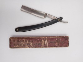 Vintage H. Boker &amp; Co&#39;s Unrivaled Razor with Box Trade Mark Tree Made in... - $71.24