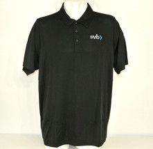 SILICON VALLEY BANK SVB Employee Uniform Polo Shirt Black Size L Large NEW - £19.90 GBP