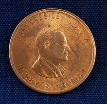 US President Harry S Truman Commemorative Coin Token Used - £2.40 GBP