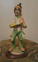 Pre-Owned Vintage Emmit Kelly Jr Clown with Accordion Statue - $147.51