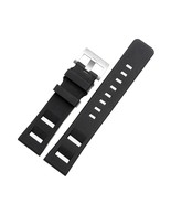 22mm 23mm Black Seiko Blancpain Silicone Rubber Watch Band Strap fits  W... - £12.54 GBP