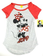 Disney MINNIE MOUSE 2019 Size L (11/13) Sleeveless T-Shirt Tank Top Gray Red  - £10.35 GBP