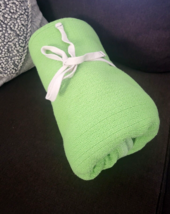 The Company Store Lightweight 100% Cotton Weave Throw Lime Green 50X70” - $25.73