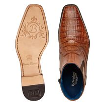 Belvedere Monte Genuine Caiman Crocodile Italian Leather Boot Antique R102 image 2