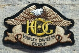 HOG Harley Davidson Owners Group Patch Badge Bald Eagle Gripping Wheel - £15.63 GBP