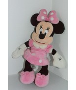  Disney Store Minnie Mouse Plush Bean Bag Lovey Doll Soft Toy Pink Polka... - $13.54