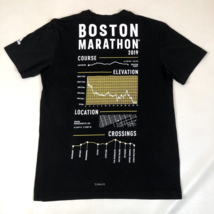 Adidas 2019 Boston Marathon Black Climalite Elevation T-shirt Size Small... - $29.69