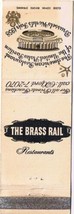 Matchbook Cover The Brass Rail Restaurants Brussels World&#39;s Fair 1958 - £2.81 GBP