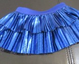 Build A Bear  Workshop Royal Blue Pleated Shiny Skirt - $12.86