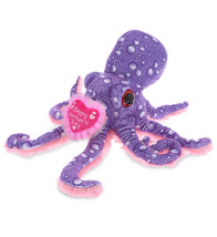 Happy Mother&#39;S Day Wild Collection Plush Purple Octopus - 12 Inches - £35.58 GBP