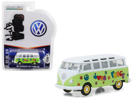 1964 Volkswagen Type 2 Samba Bus Hippie &quot;Peace and Love&quot; Light Green with Top... - £13.50 GBP