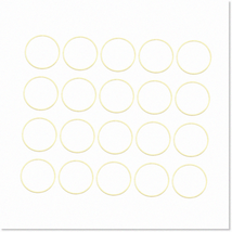 50pcs 20mm Br Hollow Circle Bezel Pendant Frame - Jewelry Making, Resin Gold Fin - £18.48 GBP