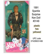 Vintage 1991 Sparkle Surprise Ken Doll # 3149 box not perfect - £15.98 GBP