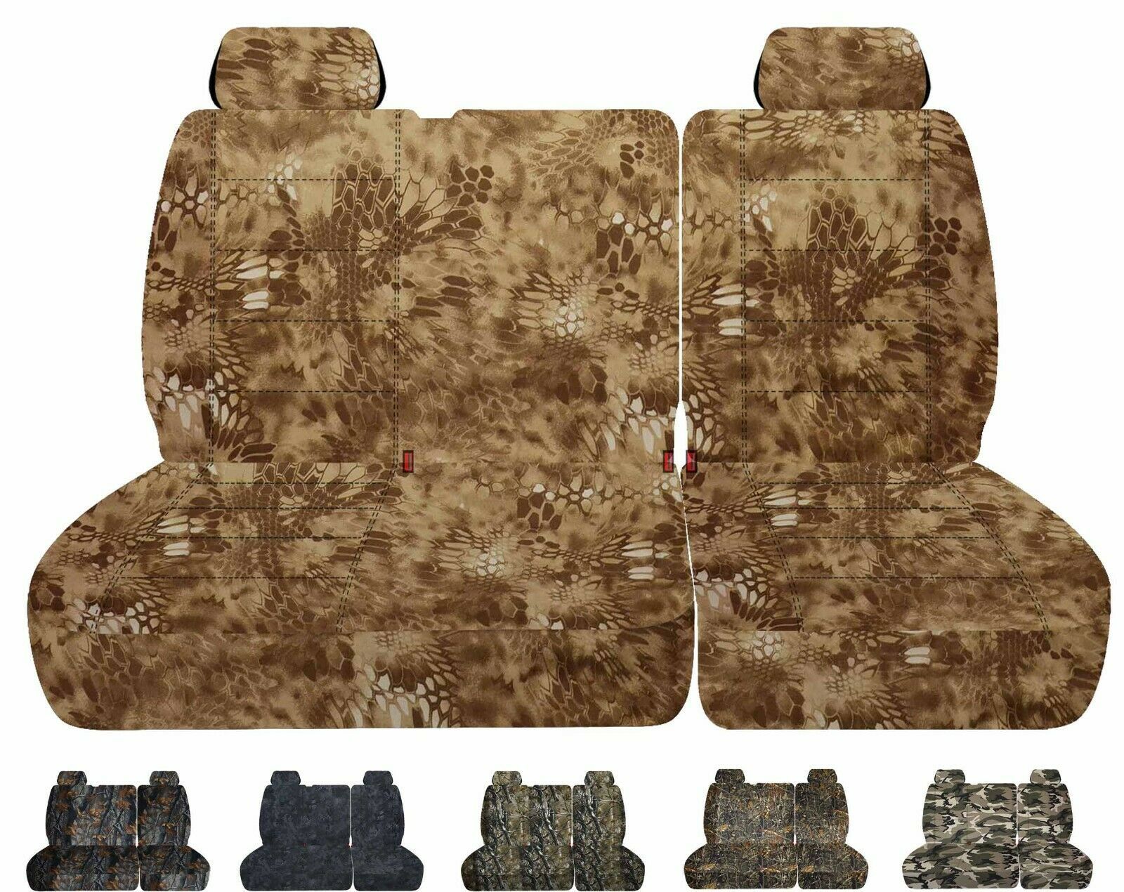 Primary image for 40/60 Front bench seat covers with headrests fits Chevy C/K 1500 Pickup 1988-94