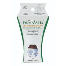 Porc-A-Fix Porcelain Touch Up Repair Glaze - Toto - Cotton White - TO-1 - £22.30 GBP