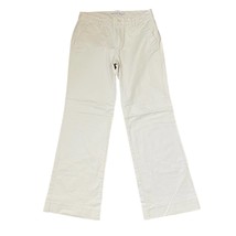 Khakis by Gap Perfect Khaki Flared Leg Pants Light Ivory Stretch Women Size 6 - £15.91 GBP