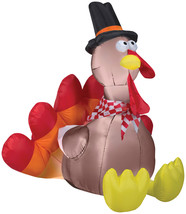 Gemmy Halloween Inflatable 5&#39; Turkey| Airblown Inflatable - £167.49 GBP