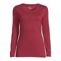 No Boundaries Juniors&#39; Long Sleeve Tee, Red Size L(11-13) - $13.85