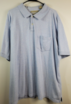 MunsingWear Polo Shirt Mens Size 2XL Light Blue Cotton Short Sleeve Pullover - £12.83 GBP