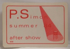 Paul Simon - Vintage Original Concert Tour Cloth Backstage Pass **Last One** - £7.92 GBP