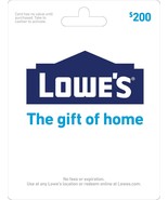 LOWES GIFT CARD 200 100 50 HOME RENOVATION REPAIR CONTRACTOR MOM DAD PHY... - $59.99+