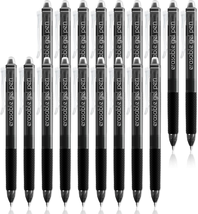 18 Black Retractable Erasable Gel Pens Clicker, Fine Point(0.7), Make Mi... - $23.44