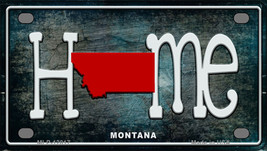 Montana Home State Outline Novelty Mini Metal License Plate Tag - £11.74 GBP