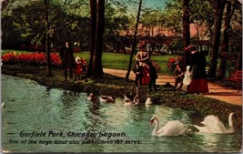 Garfield Park Chicago Lagoon IL Postcard PC117 - £4.01 GBP