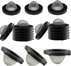 10Pcs Hose Washer with Screen, Black Rubber Washers and Stainless Steel ... - £8.95 GBP